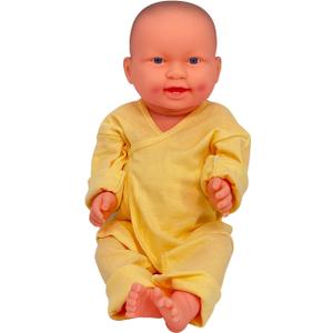 qzzXoq Newborn Human Training Model, Baby Care Model 20.5 Inches Life-Size Limbs Head Rotate Simulate Infant Care Training with Clothing, for Obstetrics Gynecology and Midwifery TeachingGirl