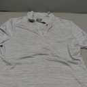 Callaway Womens Broken Stripe Ladies Golf Polo Shirt Moisture Wicking Fabric (Gray, M)
