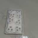 8 Pcs Self Adhesive Mini Caster Wheels 360° Swivel Appliance Wheels Stainless Appliance Sliders for Kitchen Appliances, Small Furniture (White)