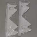 Stove Gap Covers Stainless Steel, 2 Pack Stove Gap Filler Easy Retractable Length 13.8" to 27.5", Width 0.79" ALMCALS Stove Gap Guards Range Trim Kit, Heat Resistant Guard Between Stove Top & Counter (White)