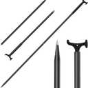 2006 7.75' Anchor and Push Pole, Floating Shallow Water Anchor Pole with T-Handle and Compass, Multifunction Fiberglass Anchor Pin on The Beach
