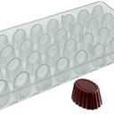 32 Cavities Professional Chocolate Mold Oval Flower Pot Shape Polycarbonate Candy Mould