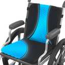 Sunlit Large Gel Seat Cushion & Back Cushion for Long Sitting with Non-Slip Cover, Gel Cushions for Wheelchair Office Chair Car Seat, Reduce Tailbone Pressure Hip Pain Relief (18.5''x16.9''x 1.57'')