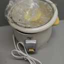 GreenLife Rice Cooker with Removable PFAS-Free Ceramic Nonstick Pot, 3-Cups Uncooked/6-Cups Cooked, Grains & Oatmeal Multicooker, Compact One-Switch Design, Auto Keep Warm, Easy Clean, Cream