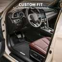 YITAMOTOR Floor Mats Fit for 2013-2018 Dodge Ram 1500/2500/3500 Crew Cab, 2019-2024 Ram 1500 Classic Crew Cab 1st & 2nd Row All Weather Heavy Duty Floor Liners Black