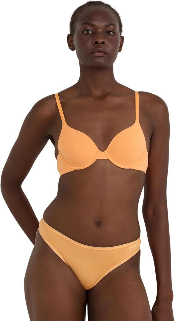 Organic Basics Women's Core Cotton Push-up Bra (36D, Deep Navy)