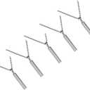 NationInFashion 4 x Stainless Steel Bar Necklace | Bar Necklace Stamping Blank