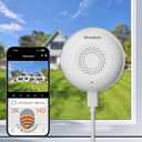 3MP Window Security Camera, 5GHz & 2.4GHz WiFi 6 Indoor/Outdoor Monitoring, Max AI Color Night Vision, 110 Wide Angle, Easy Stick-on Install, Alexa Compatible, 24/7 Recording