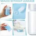 Pinkunn 20 Pcs Plastic Sample Bottles 4oz/ 125ml Laboratory Grade Polypropylene Wide Mouth Reagent Bottles Clear Liquids Storage Containers with Lids Leak Proof Containers for Lab Classroom