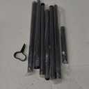 Drapery Window Curtain Rods-1 Inch Adjustable Heavy Duty Curtain Rod With Brackets. 66 to 120 Inch,Black (66-124)