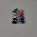 selizo 12 Packs Retractable ID Badge Card Holder Carabiner Badge Reel with Belt Clip and Key Ring, Assorted Colors (Multi-colored)