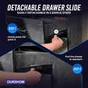 18 Inch Drawer Slides 10 Pairs (20pcs) Side Mount Rails - Heavy Duty Full Extension Ball Bearing – Drawer Slide Glides For Cabinet Kitchen, Dresser Runners - Draw slides Sliders 100Lb Capacity
