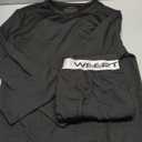 WEERTI Thermal Underwear for Men Long Johns with Fleece Lined Base Layer Men Cold Weather Top Bottom (Large, Black)