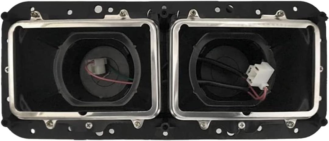 Headlight Housing Base With Wire Harnesses, Driver Side, Compatible with Kenworth T400 T600 T800 W900 K100 C500. Peterbilt 378 379. Western Star 4900 4964, Freightliner FLD Classic XL