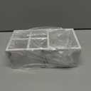 Bathroom Toothbrush Holders with Drain, 5 Slots Electric Toothbrush Holder Marble Bathroom Countertop Organizer Toothbrush Storage Brush Holder for Vanity Toothpaste Small Counter Accessories, White