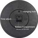 OSTAR Big Large Billiard Pool Ball Wall Clock, Battery Operated, Cue Hand, Non Ticking Quality Quartz, 14" Snooker Game