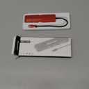 Hiearcool USB C Hub, USB-C to HDMI Multi-Port Adapter for MacBook Pro/Air, 7-in-1 USBC Dongle with 4K HDMI 100W Power Delivery SD/TF Card Reader Type-C Dock for Dell HP Lenovo Laptops-Dark Red