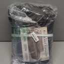 Pfrstuv Couch Cover Leather Look 3 Seater Couch Sofa Cover 1-Piece Sofa Slipcover Stretch Furniture Protector with Elastic Bottom & Pockets(Sofa, Coffee)