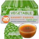 SAVORY CHOICE Reduced Sodium Vegetable Broth Concentrate, 30 Packets (9.6g) - Gluten-Free, Diary-Free, Vegan, Vegetarian Broth Concentrate EXP: 03-29-28