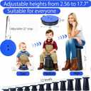 Fishboy Upgraded Collapsible Stool, 400lbs Max Weight, Lightweight But Sturdy, Portable Retractable Folding Telescoping Foldable Camping Stool for Adults Outdoor Fishing Hiking BBQ