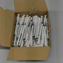 100PCS 1ml 1cc Syringe No Needle Plastic Syringe for Pets Oral, Refilling, Oil or Glue Applicator, Measuring or Transfering Tiny Amount of Liquids, Without Cap