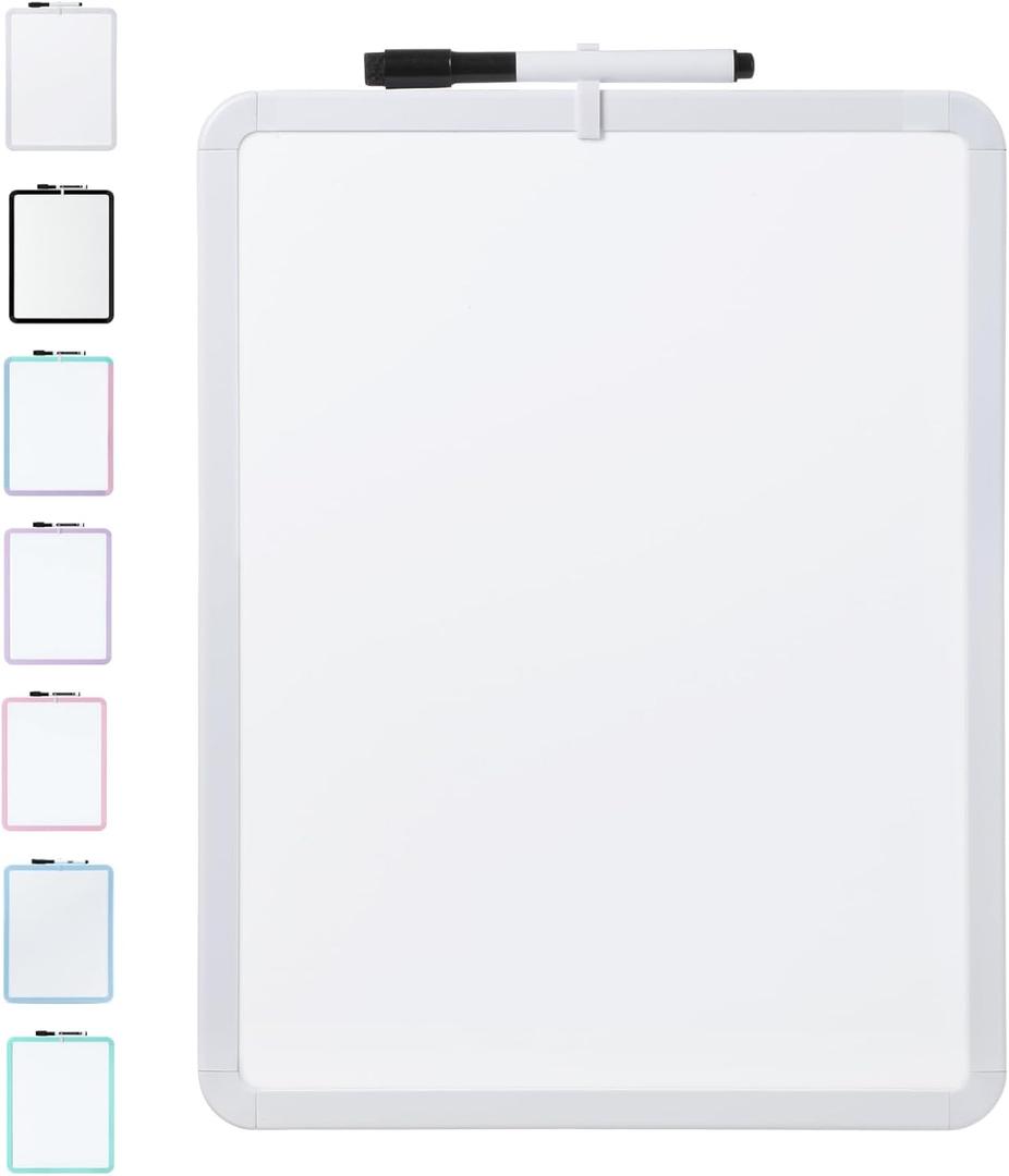 Mr. Pen- Dry Erase Board, 14 x 11 with a Black Dry Erase Marker, Small Mini White Board for Kids, Students