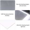 A6 Light Pad for Tracing, Ultra-Thin USB LED Light Box for Drawing, Sketching, Animation, and Diamond Painting, Dimmable Brightness Copy Board for Artists and Kids