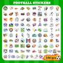 5 x Soccer Party Favors - 100 PCS Soccer Stickers for Kids | 2026 World Game Cup Merchandise Gifts Activities Birthday Toys Games Crafts for Goodie Bags Gift Bags