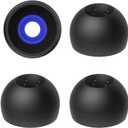 JVC EPFX10 Spiral Dot Earpieces  Set of (4) Ear Tips, Sizes Small Through Large, Fits Many JVC Models (Medium), Black
