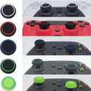 3 x 30 Pieces Controller Thumb Grips for PS5/4,Controller Thumb Caps for Xbox,Joystick Stick Grip for Switch1/2 Pro Controller,Precision Rings&Thumb caps Set(Red&Blue&Green) A&D