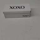 XOXO Women's Melly Flat Sandal (8.5, Black)