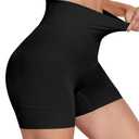 KLVEE Shapewear for Women Tummy Control, High Waisted Body Shaper Shorts Butt Lifting Thigh Slimmer Shapewear Under Dress, Size XL