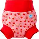 Splash About Happy Nappy Reusable Swim Diaper, Strawberry Field, 3-6 Months