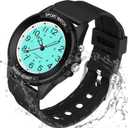 PROKING Waterproof Nurse Watch for Medical Professionals Students Women Men, Night Light, 12/24 Hour Military Time Easy to Read Dial, Second Hand Watch for Nursing Day Gifts (Black)