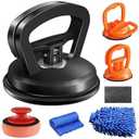 Tiantanghu Dent Puller,3 Pack Car Dent Puller Car Dent Removal Kit Suction Cup Dent Puller Dent Remover Tool and Dent Repair Kit Handle Lifter for Cars Body,Glass,Screen,Objects Moving (Black+Orange)