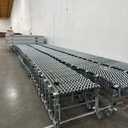 Flexible Skatewheel Gravity Conveyor - 30"W, 17'5" to 60'5"L, 376 lb. Cap., 5.25" Axle Centers