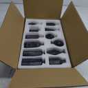 Bud Vase Set of 12, Black Bud Vases in Bulk, Small Flower Vases for Centerpieces, Mini Vintage Vase for Rustic Wedding, Home,Table Decoration