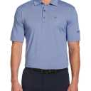 Callaway Men's Pro Spin Fine Line Short Sleeve Golf Shirt, Blue, Size: Medium