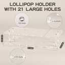 ANDGOO 2-Pack Cake Pop Stand, 21 Holes Lollipop Holder Clear Acrylic Cake Pop Display Stand for Weddings Birthday Parties Candy Decorative Graduation