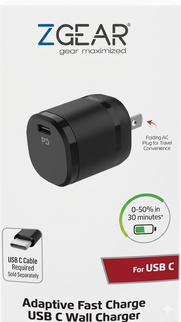 ZGR 20W TYPE C USB WALL CHARGER
