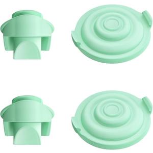 2pcs Duckbill Valves and 2pcs Pump Seals Diaphragm Compatible with Elvie Breast Pump, Replace for Elvie Pump Valves and Diaphragm, Pump Seal Used for Original Flange