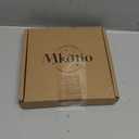 Mkono Napkin Holder for Table Farmhouse Wooden Napkin Dispenser Rustic Paper Napkin Storage for Kitchen Dining Room Coffee Bar, Brown (Salt and Pepper Shakers not Included)