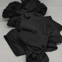 Amazon Basics Lightweight Super Soft Easy Care Microfiber 4 Piece Cozy Comfortable Bed Sheet Set with 14-Inch Deep Pockets, Queen, Black, Solid