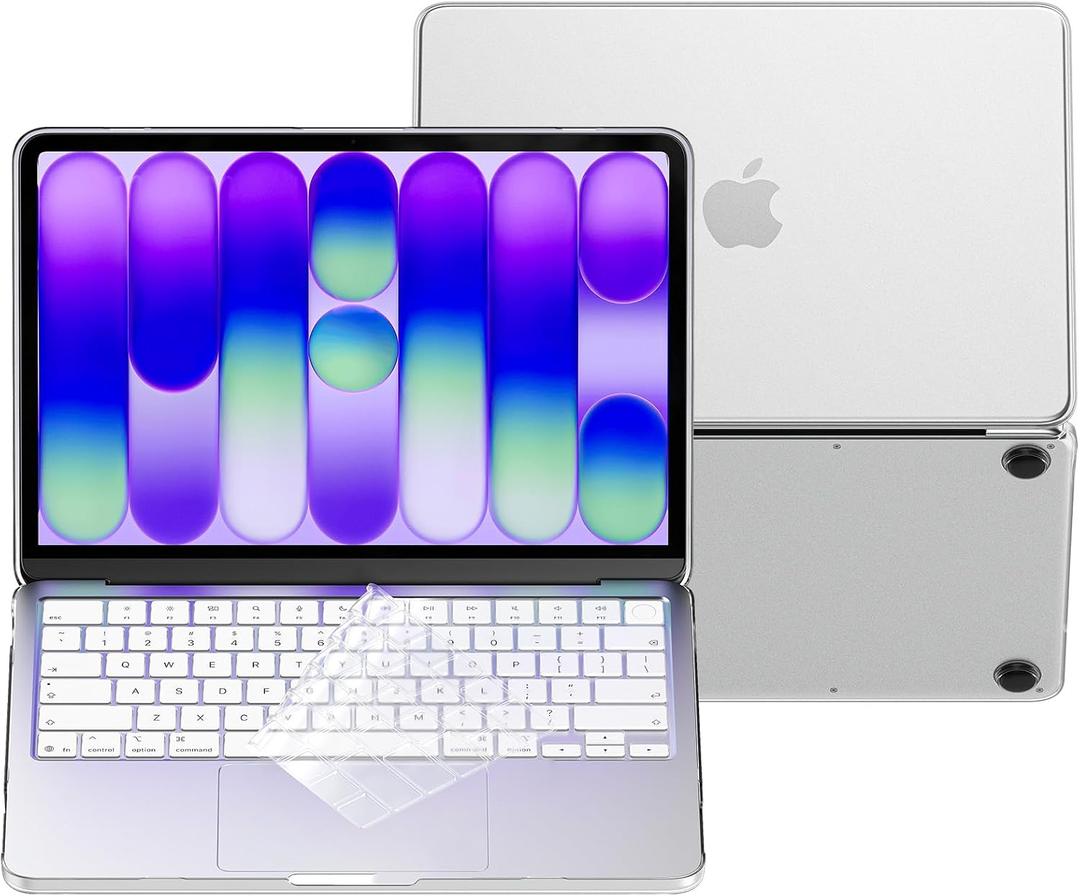 BlueSwan for MacBook Neo Case 13 inch 2026, True-to-Official Color, Precise Fit, Scratch-Resistant Matte Hard Shell Protective Laptop Cover for MacBook Neo A18 Pro A3404 & Keyboard Cover, Matte Clear