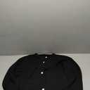 KIRUNDO Womens Cardigans Casual Loose Button Up Long Sleeve Crewneck Knit Cardigan Sweaters Open Front Outerwear Coats (Small, Black)