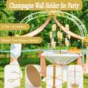 Champagne Tower Champagne Stand, Cocktail Tree Stand for Drinks Tower, 3 Tier 12 Brackets Metal Wine Glass Display Holder, Party Bar Wedding Champagne Tree Stand for Martini Margarita Gin Wine, 1 Pack