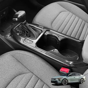 YOUTOOCAR Gear Shift Panel Cover Compatible with Kia K4 2025-2026 Accessories (Carbon Fiber Pattern)