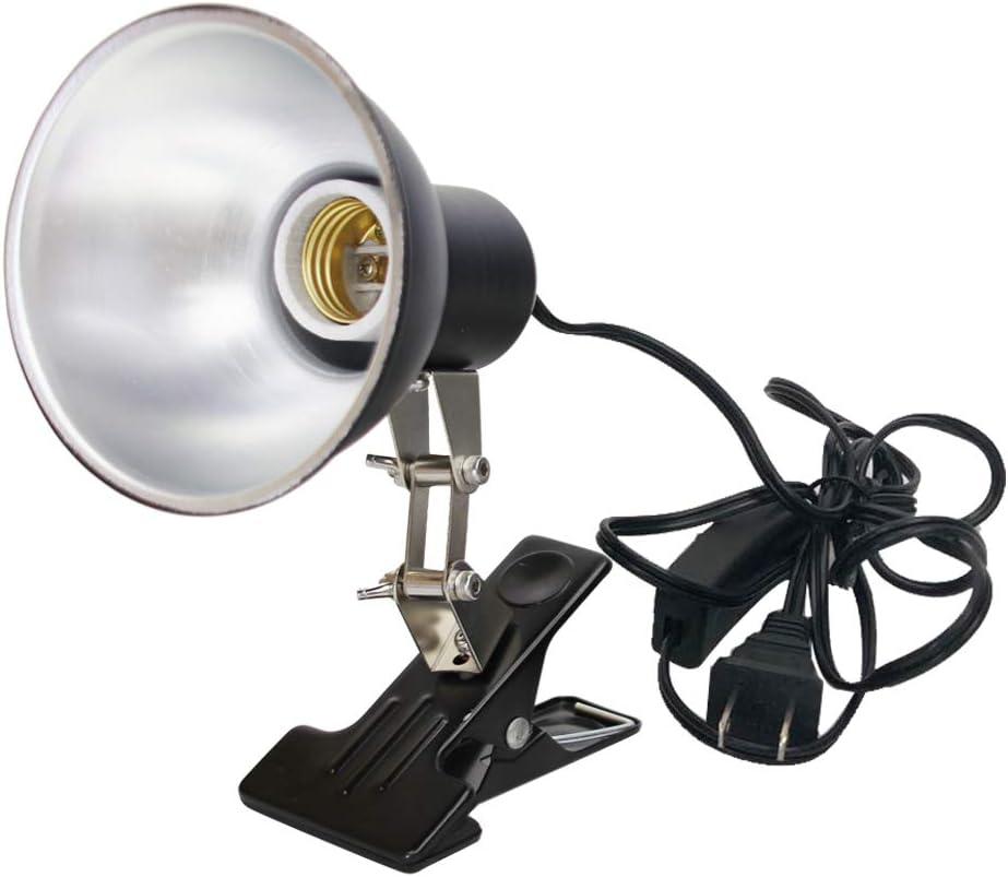 Reptile Heat Lamp Clamp,Adjustable Habitat Lighting Fixture for Tortoises Turtles Lizard,Heating Lamp Holder