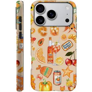 DAIZAG Case Compatible with iPhone 17 Pro,Fit Shockproof Cover for Women Girls,Fruit Collage Summer Aesthetic