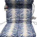Outdoor Chair Cushion,Adirondack Rocking High Back Tufted Thick Wicker Cushion with Ties for Patio Furniture,39.5"x21"x2.25 Count,Floral